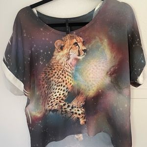 Galaxy cheetah shirt